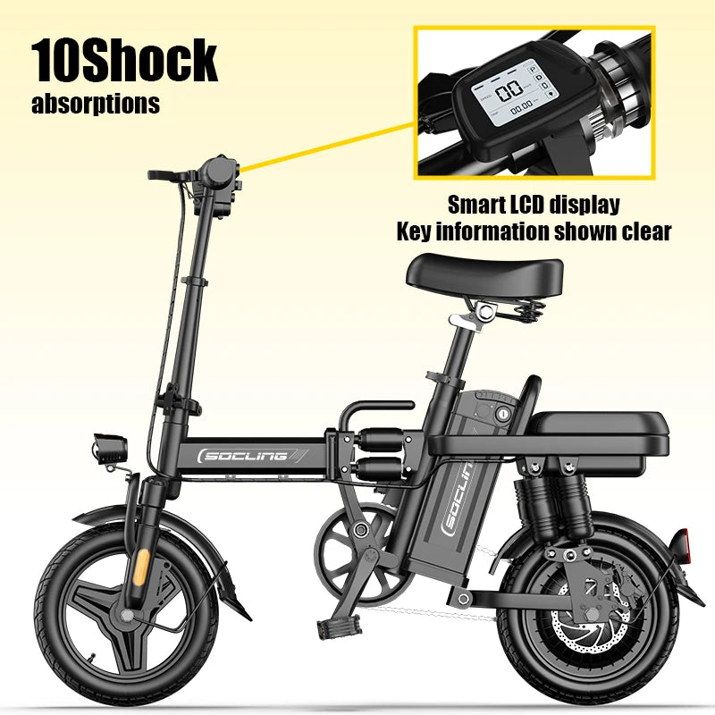 E-Bike, Max Load Capacity Of 330LBS