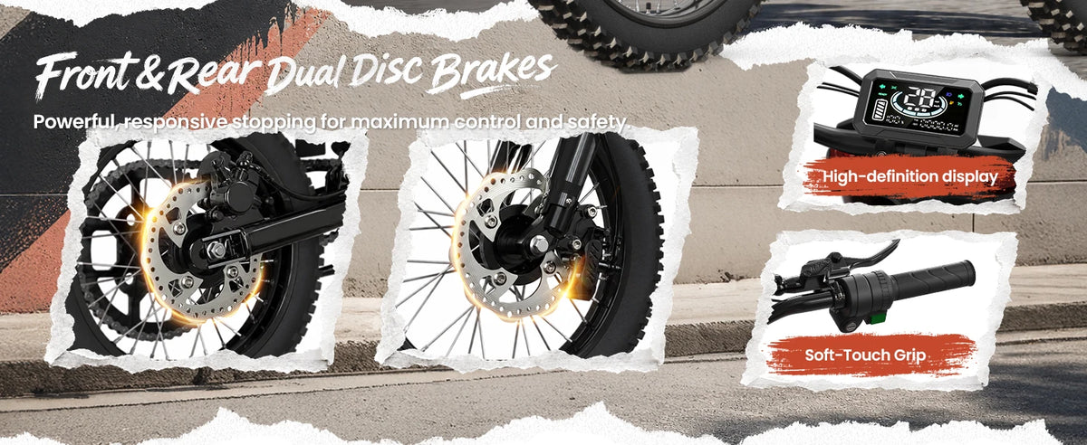 QRONGE X1 Spark L Electric Dirt Bike, 60V 28.8Ah