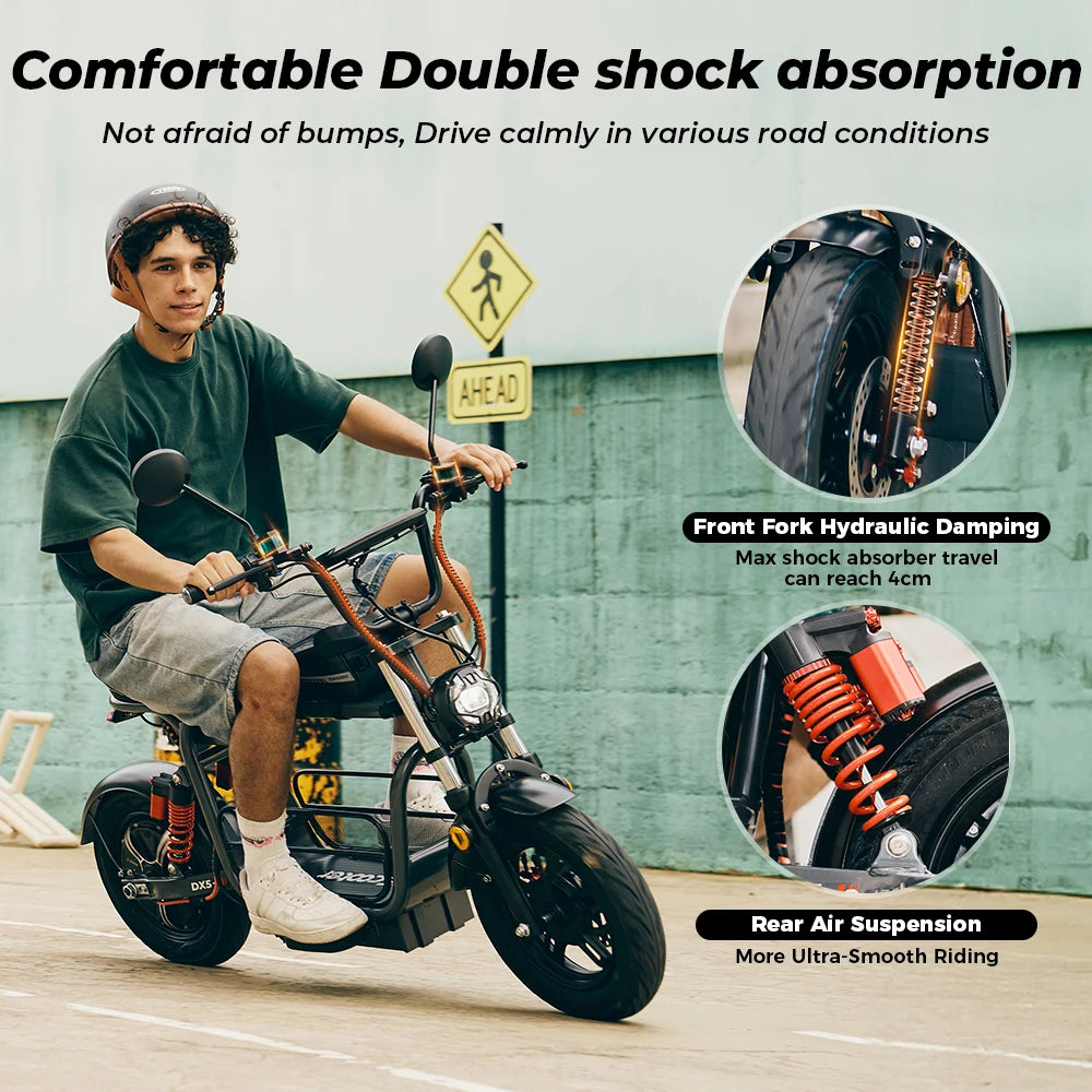 IScooter DX5 Electric Bike With Seat&Basket