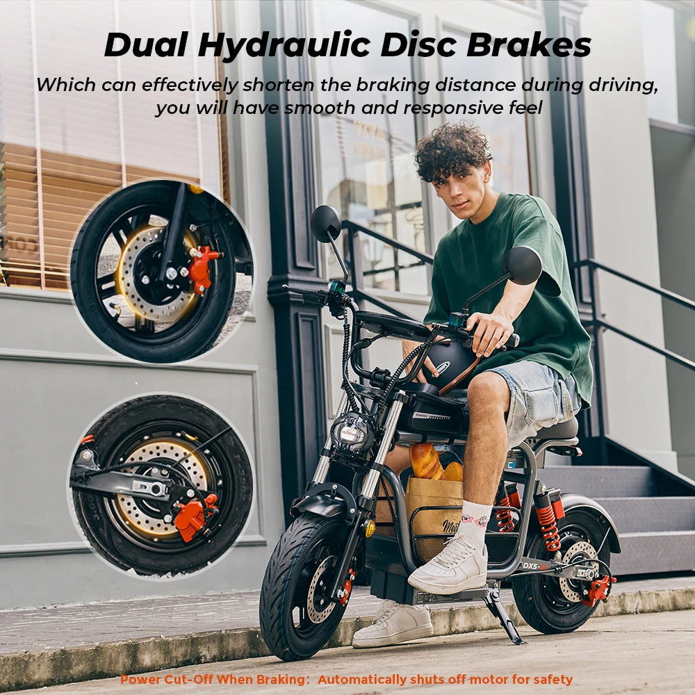 IScooter DX5 Electric Bike With Seat&Basket