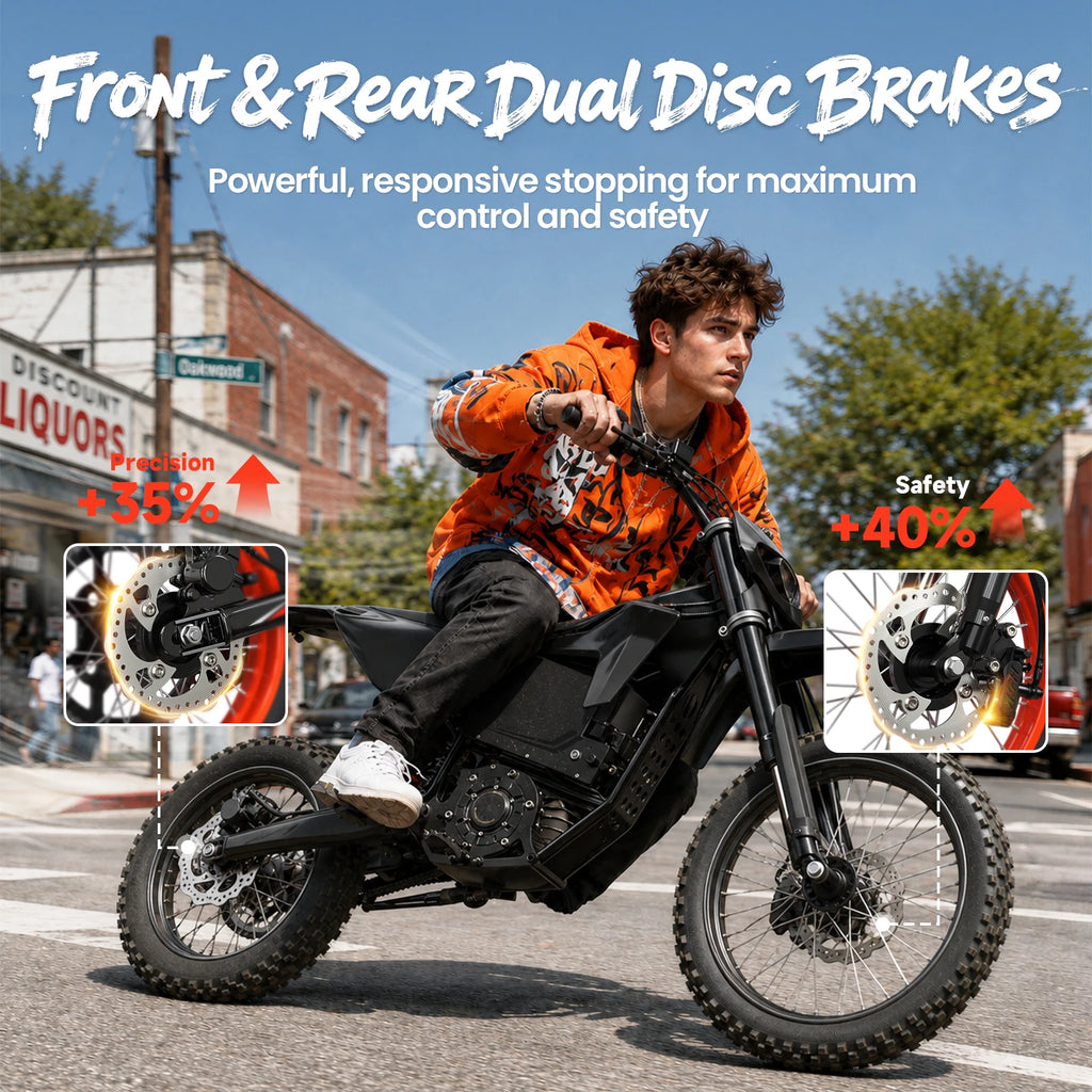 QRONGE X1 Spark L Electric Dirt Bike, 60V 28.8Ah