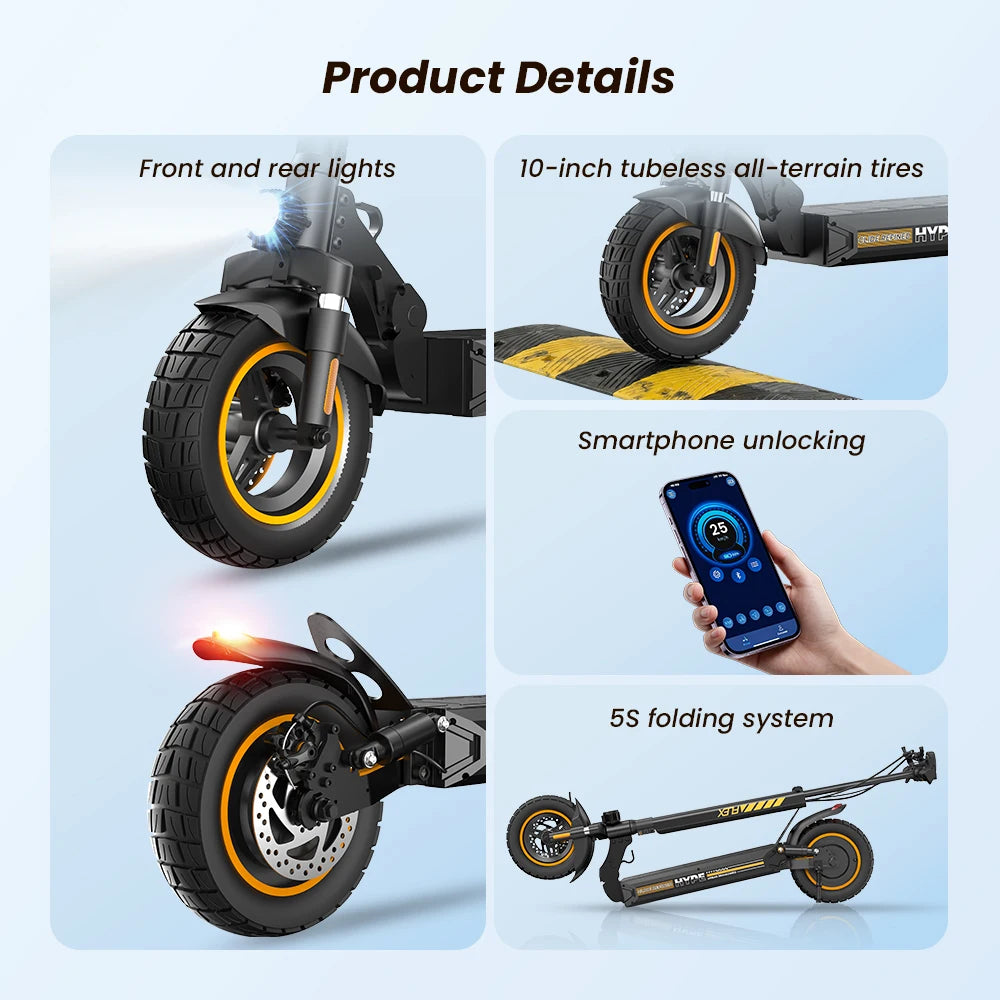 IScooter W9Air for Adults 10 Inch Off Road