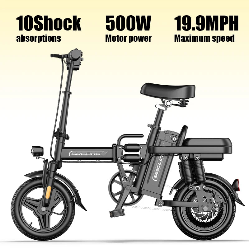 E-Bike, Max Load Capacity Of 330LBS
