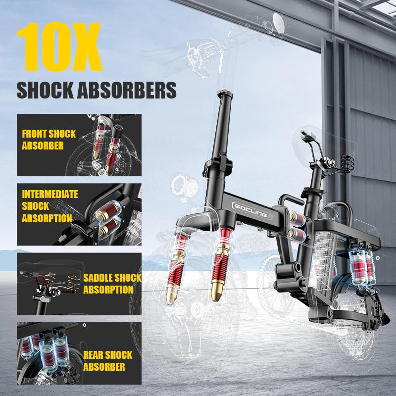 E-Bike, Max Load Capacity Of 330LBS