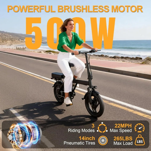 Bike for Adults, 500W Motor
