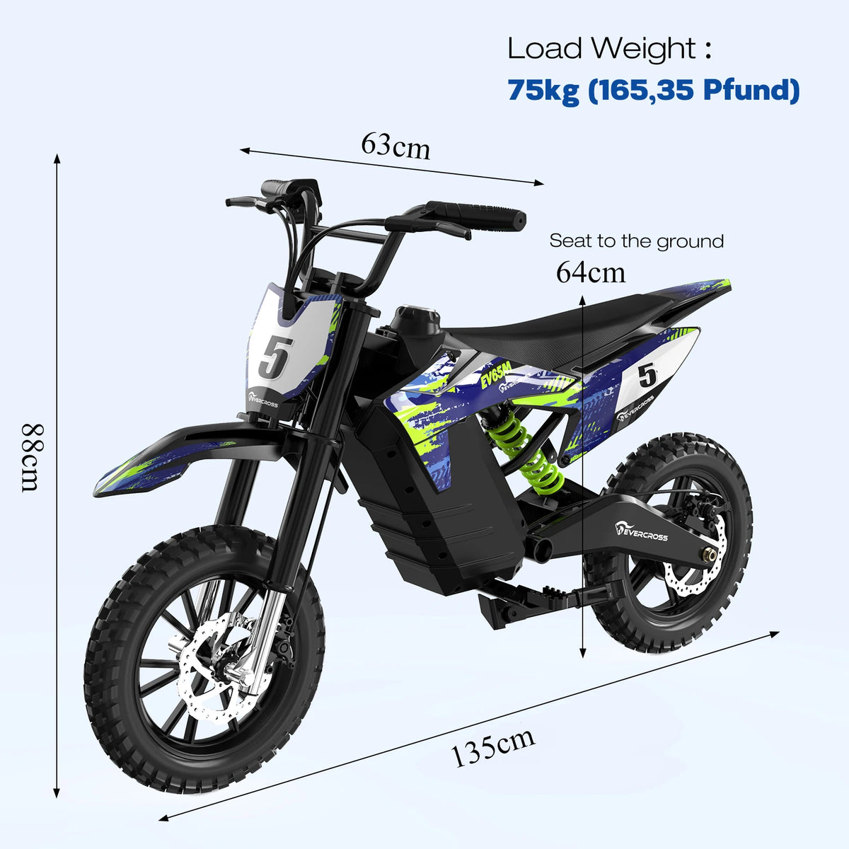 EVERCROSS TECH EV65M Electric Motocross KID