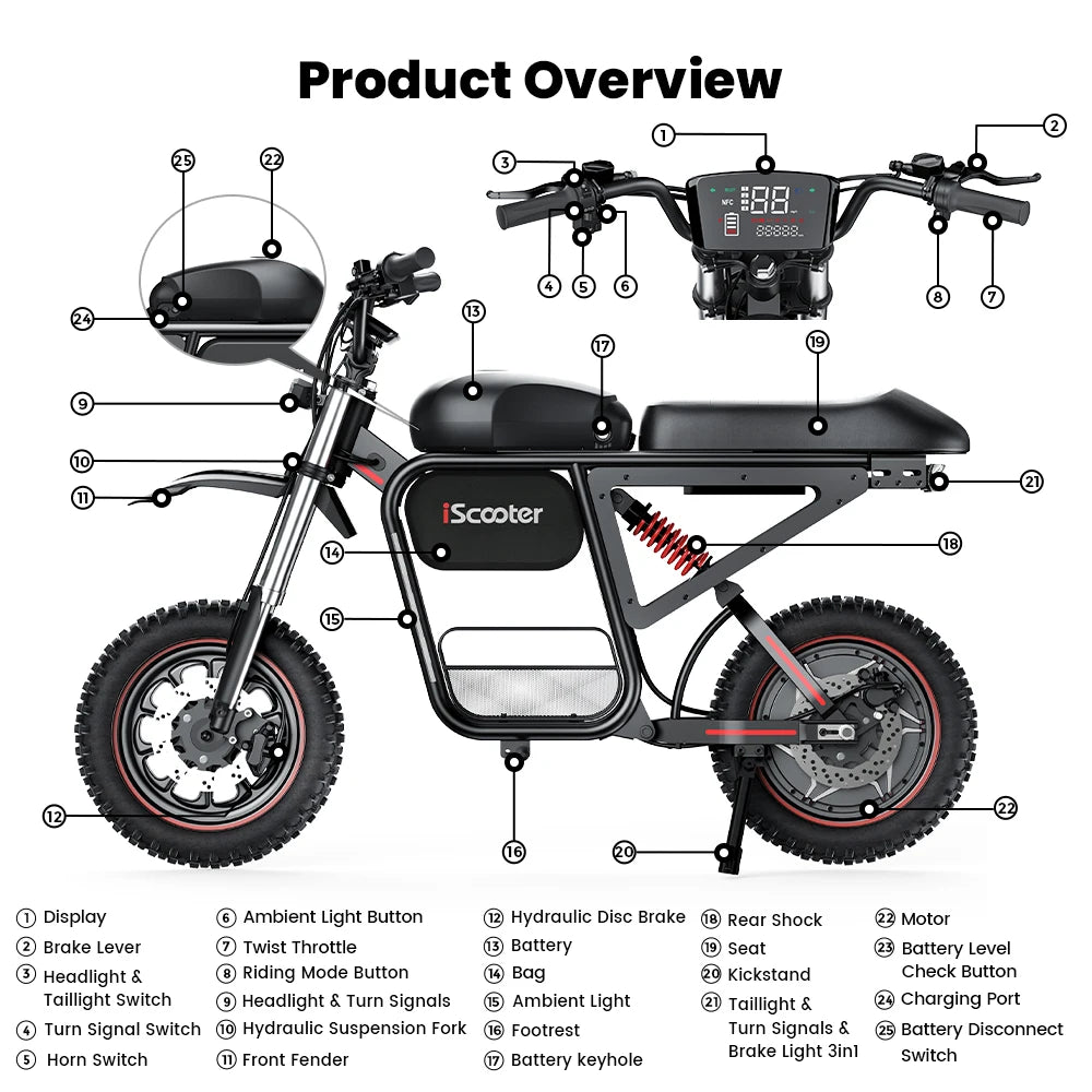 iScooter DX5Max Electric Scooter Off-Road