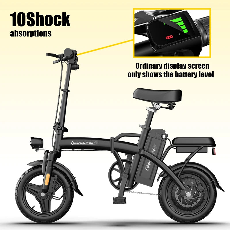 E-Bike, Max Load Capacity Of 330LBS